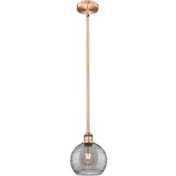 Innovations Lighting 616-1S-AC-G1213-8SM Antique Copper Pendant Lamp 8"