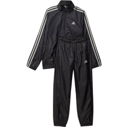 Adidas Kid's Essentials 3-Stripes Fabric Sports Set - Black/Mgh Solid Gray (HR6335)