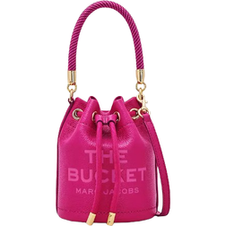 Marc Jacobs The Leather Mini Bucket Bag - Lipstick Pink