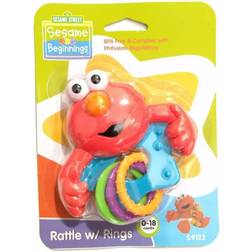 Sesame Street Elmo Rattle with Rings