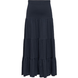 Only Maxi Skirt With Frills - Blue/Night Sky