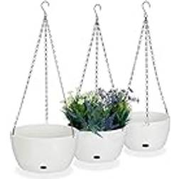 Relaxdays Blumentopf, 3-tlg. Blumenampel-Set 28.50