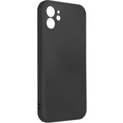 G-SP iPhone 12 Silikonskal med Kameraskydd Svart