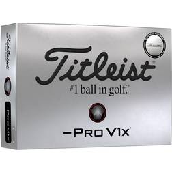 Titleist Pro V1x Left Dash Enhanced Alignment Golf Balls 12 Pack