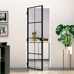 vidaXL with Transparent Tempered Interior Door Clear Glass (x)