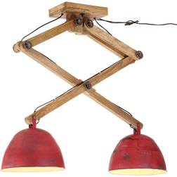 vidaXL 371934 Dark Red Lampada a Sospensione 30cm