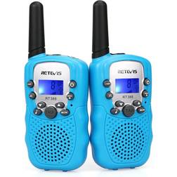 Retevis RT388 Kids Walkie Talkie PMR446 8 Channels Flashlight VOX 10 Call Tones Childrens Walkie Talkie Boys Girls Garden Toys Kids Walkie Talkie