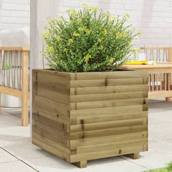 vidaXL Garden Planter 50x50x49.5 Impregnated Wood Pine 50x50x50cm 50x50x50cm