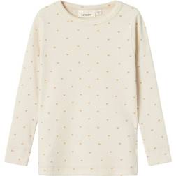 Lil'Atelier Gago Printed Long Sleeved Top - Turtledove (13235931)