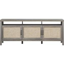 Costway Universal Stand Entertainment Gray TV Bench 62x24.5"