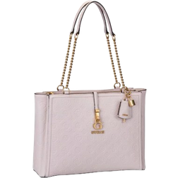 Guess James Logo Girlfriend Carryall Shoulder Bag - Blush Logo