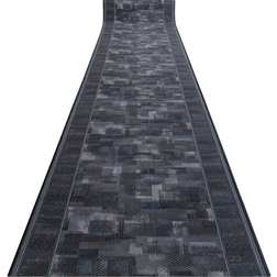 RUGSX Runner Anti-Slip Tribe Grey 67x350cm