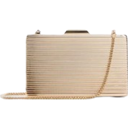 Mango Metallic Clutch Bag - Gold