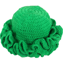 Evexplo Crochet Bucket Hat - Light Green