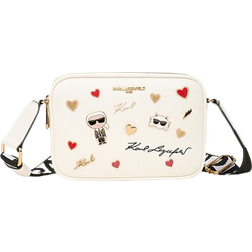 Karl Lagerfeld Embellished Maybelle Camera Crossbody Bag - Multi/White