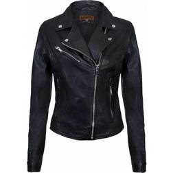 Infinity Leather Classic Leather Brando Biker Jacket-Loughton Black