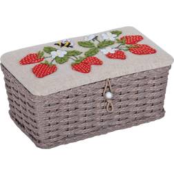 Hobby Gift Natural Strawberries Grey Förvaringslåda