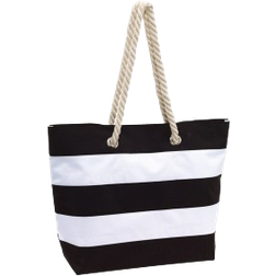 Beach Bag - White/Black