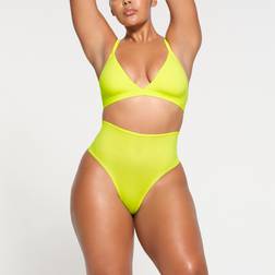 SKIMS High-Waisted Thong Yellow Fits Everybody