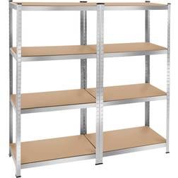tectake 4 Tier Brown Reolsystem 40x160cm