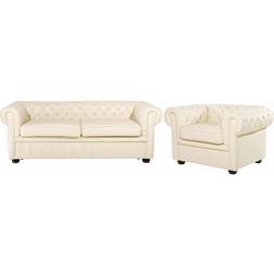 Beliani Classic Chesterfield Sofa 3 Seater
