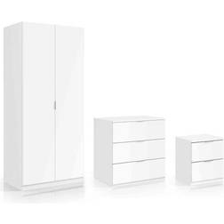 Heartlands Vigo Trio White Wardrobe 81x180cm 3pcs