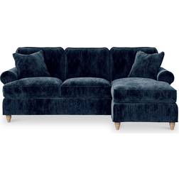 Roseland Furniture Alfie Chaise Chenille Sofa 212cm 3 Seater