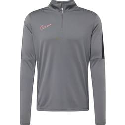 NIKE Academy Men's Dri-FIT Football Top With Neck Zip - Iron Grey/Black/Sunset Pulse