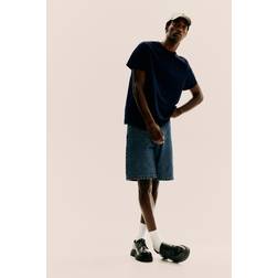 H&M Herre Blå Regular Fit T-shirt