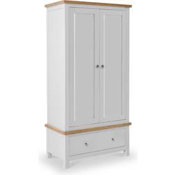 Roseland Furniture Farrow Double Grey Wardrobe 90x183cm