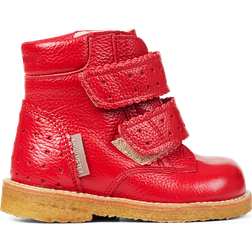 Angulus Tex Boot with Hearts & Velcro Closure - Red