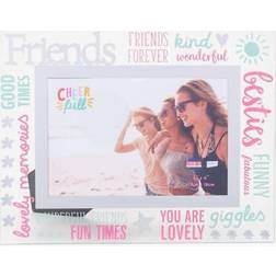 WIDDOP and Co Cheerful Glass Friends Silver Photo Frame