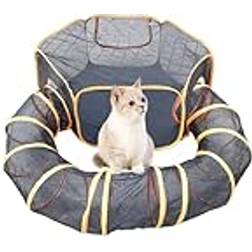 ColourTree 2-in-1 Portable Pet Outdoor Cat Playpen