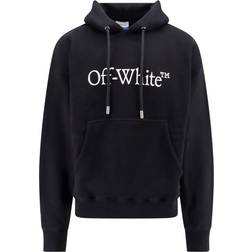 Off-White Bomullströja Med Huva Herr -