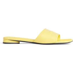 Balenciaga Duty Free Flat Sandal Yellow Women's Lambskin