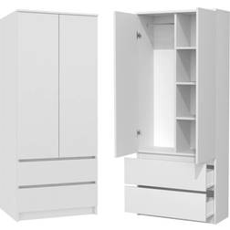 WHATSIZE ENTERPRISE Modern White Wardrobe 90x180cm