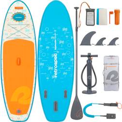 Retrospec Weekender Nano Inflatable Stand Up Paddle Board for Kids Includes Paddle, Pump and Accessories 8” Lightweight iSup, Puncture Resistant Inflatable Kids Paddle Board