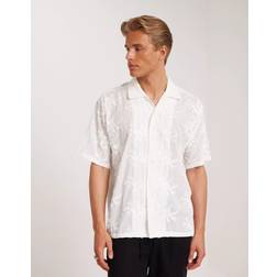 Woodbird Banks Flower Skjorte, Off White