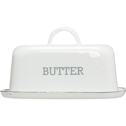 Opaline Enameled Steel Butter Dish