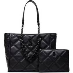 Steve Madden Katt Quilted Tote with Pouch - Black