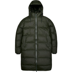 Rains Alta Long Puffer Jacket - Green