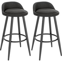 WOLTU Kitchen Counter Islands Anthracite Tabouret de bar 78.5cm 2pcs