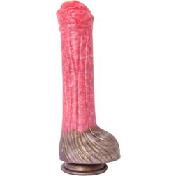 Pink Alien Pink Alien Soft Liquid Silicone Dildo Red 26 cm
