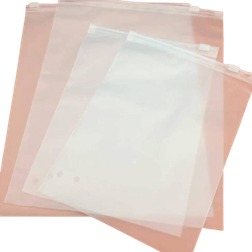 Shein Clear & Frosted Double-sided Ziplock Packaging Bags 5pcs