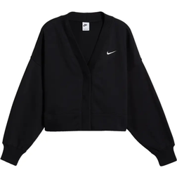 Nike Women's Sportswear Phoenix Fleece Over-Oversized Cardigan - Black/Sail