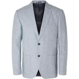 Selected Anton Single Breasted Blazer - Light Blue