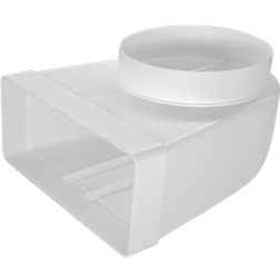Thermex Vinkelovergang Flad Rund Adapter 220 x 90 mm