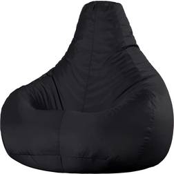 Bean Bag Bazaar Gaming Recliner Indoor and Outdoor Black Puf