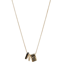 Coach Signature Necklace - Gold/Transparent/Black