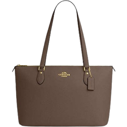 Coach Gallery Tote Bag - Crossgrain Leather/Gold/Dark Stone
